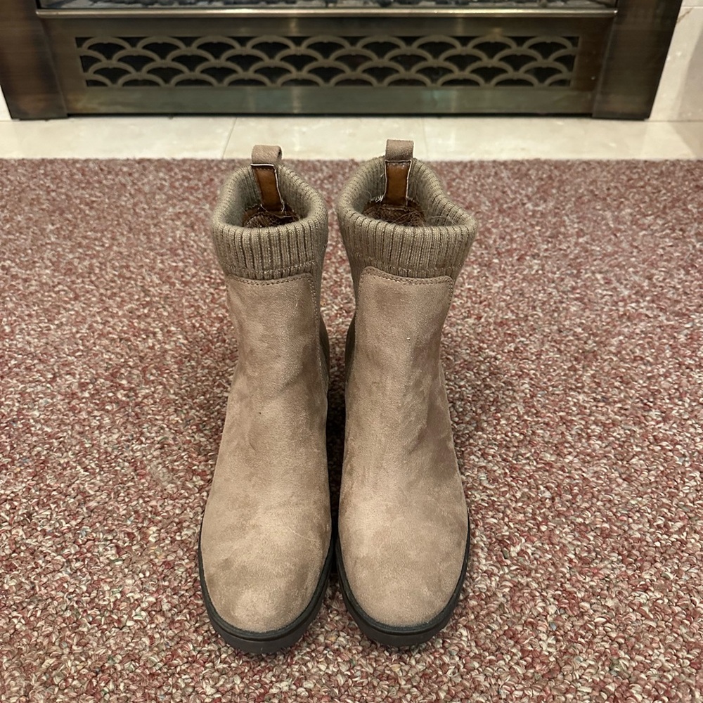 Tan Suede Ankle Boots
